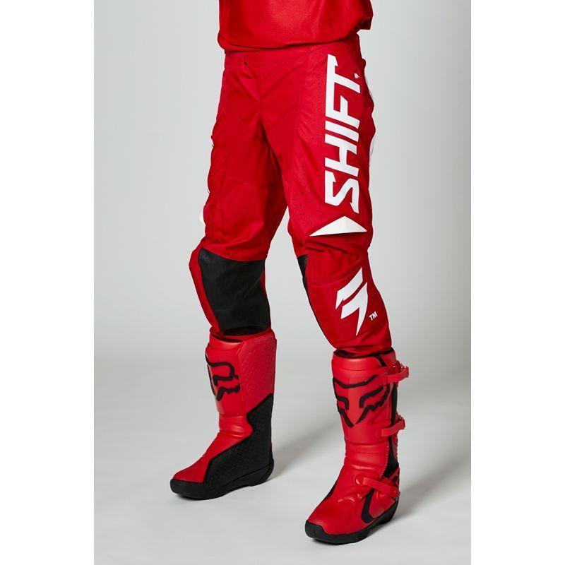 Мотоштаны подростковые Shift White Label Trac Youth Pant Red
