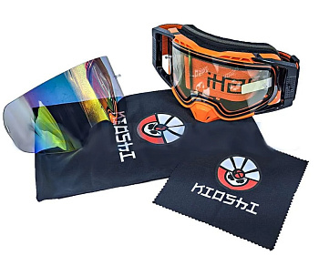 Очки защитные кроссовые KIOSHI Enduro PRO Orange/Black